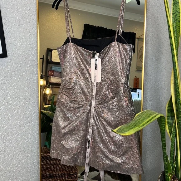 House of CB ‘Socorro’ Sparkle Mini Drape Dress NWT - Picture 3 of 7